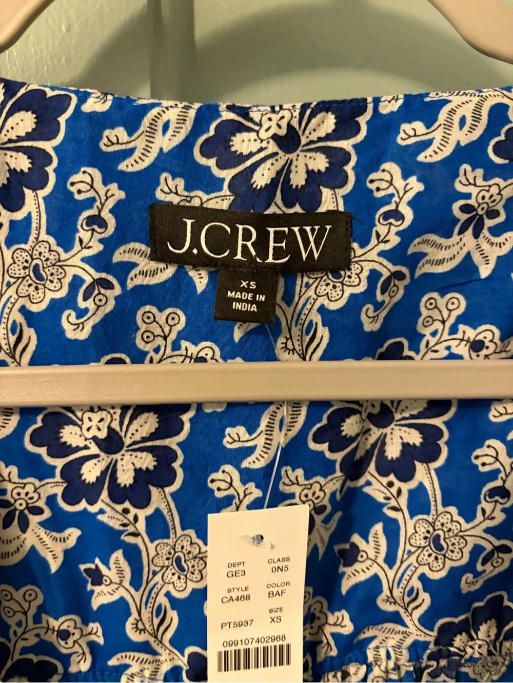J.Crew Tiered tie-front beach dress NWT